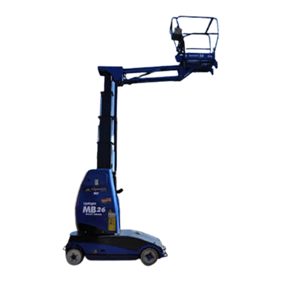 Upright MB20N Operator's Manual