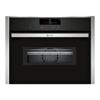 NEFF C28MT27N1 User Manual And Installation Instructions