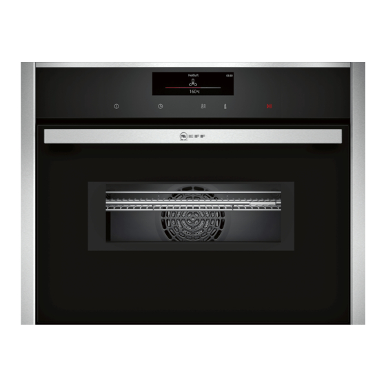 NEFF C28MT27N1 User Manual And Installation Instructions