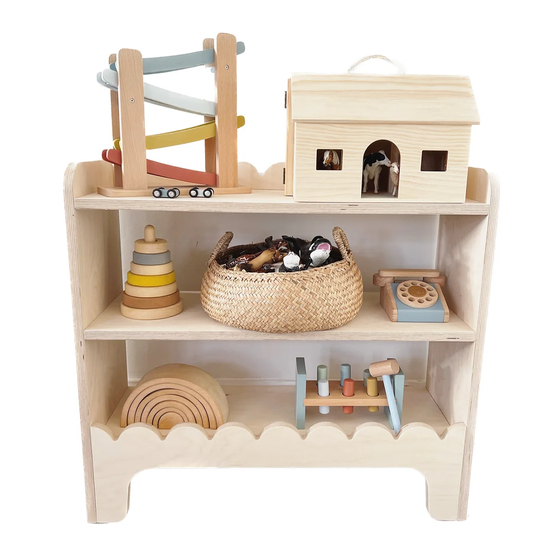 Bear Wood Furniture Montessori Toy Shelf Assembly Instructions