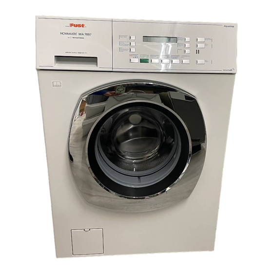 Schulthess Fust NOVAMATIC WA 7097 Instructions For The Use