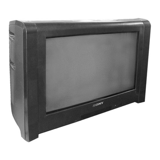 Sony TRINITRON KV-SA28M36 Service Manual