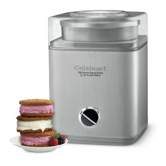 Cuisinart ice 100 online manual