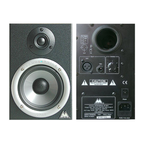 M-Audio SP-5B Studiophile Series Manuals