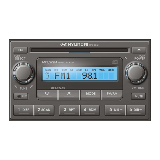 Hyundai MP3-05GK Instruction Manual