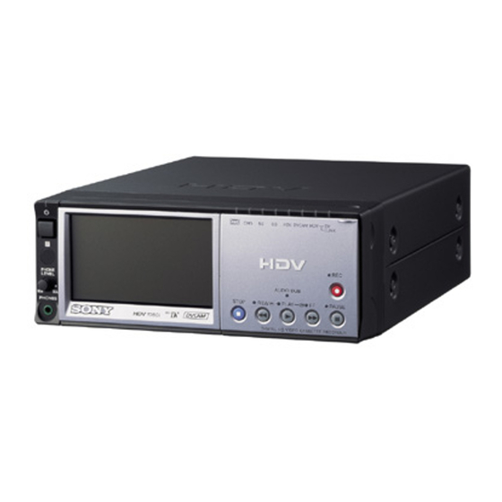 Sony HVR-M10U Brochure & Specs