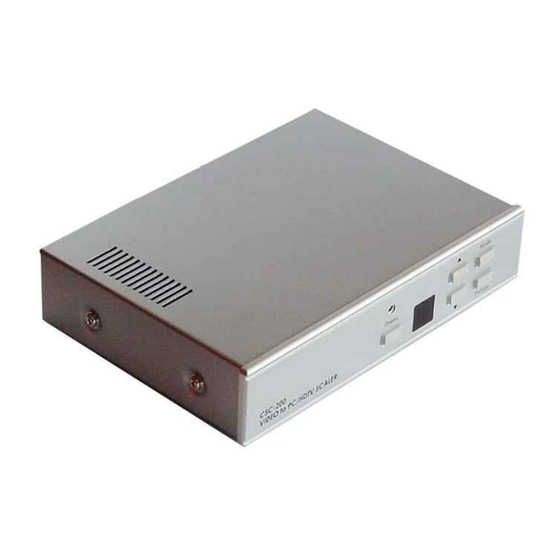 Converters.TV CSC-200 Operation Manual