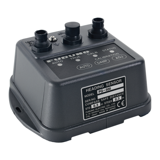Furuno PG-500 Operator's Manual