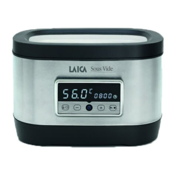 Laica Sous Vide SVC200 Instructions And Warranty
