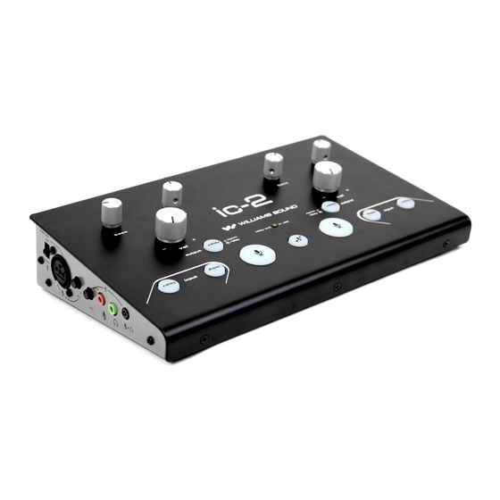 Williams Sound ic-2 User Manual