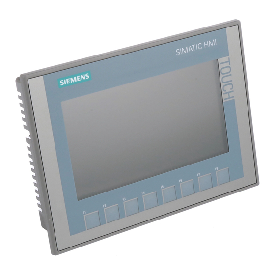 Siemens SIMATIC HMI Series Installation Instructions
