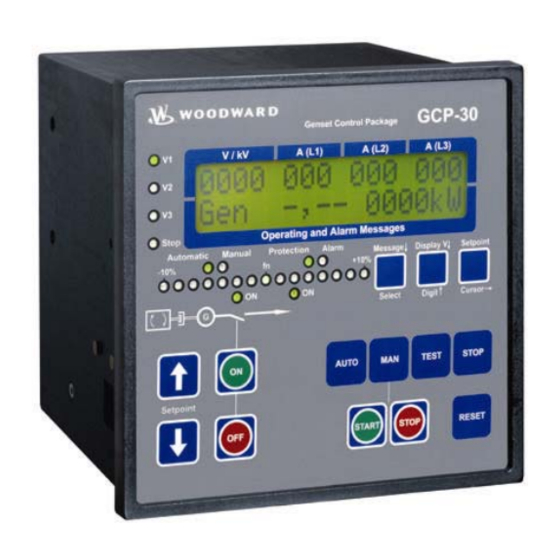 Woodward GCP-30 Series Genset Control Manuals