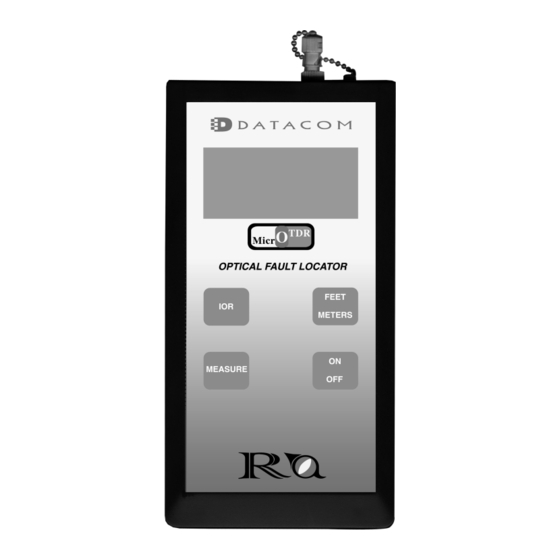 DATACOM TEXTRON MicrOTDR Manuals