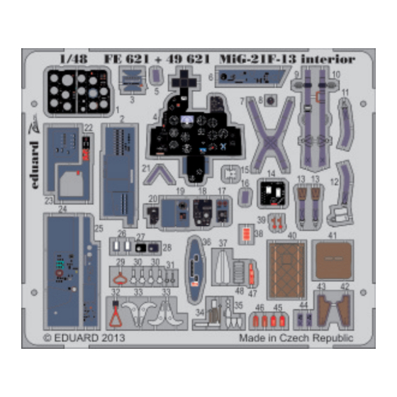 Eduard FE 621 Assembly Instructions