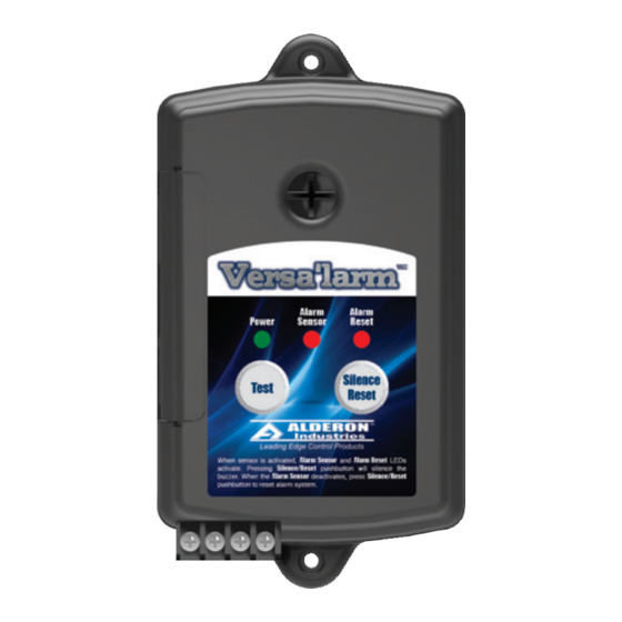 Alderon Industries Versa'larm 8124 Operation, Maintenance And Installation Manual