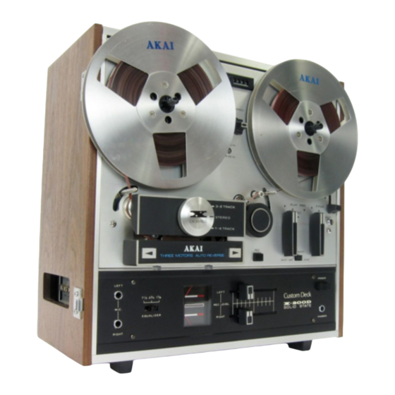 Akai X-200D Operator's Manual