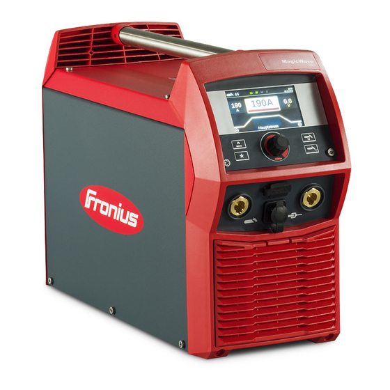 Fronius MagicWave 190 Operating Instructions Manual