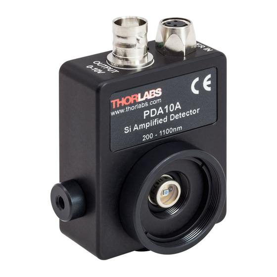 THORLABS PDA10A User Manual