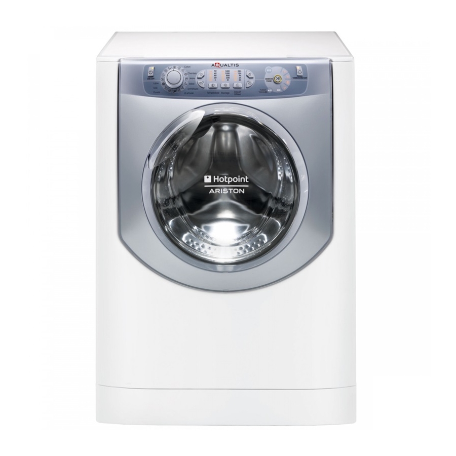 Hotpoint Ariston AQUALTIS AQSL 09 U Instructions For Installation And Use Manual