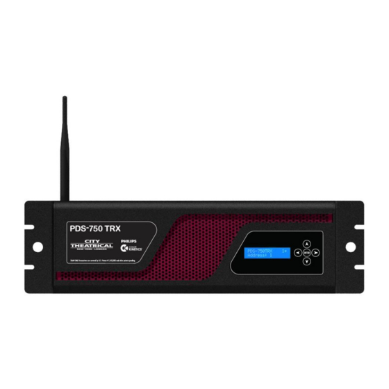 City Theatrical PDS-750 TRX User Manual