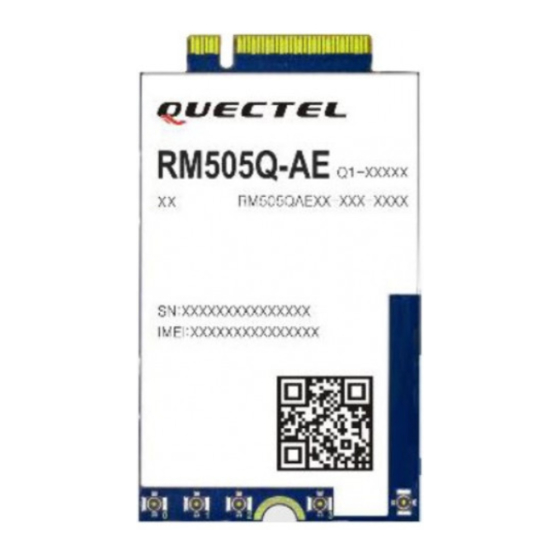 Quectel RM505Q-AE Manuals
