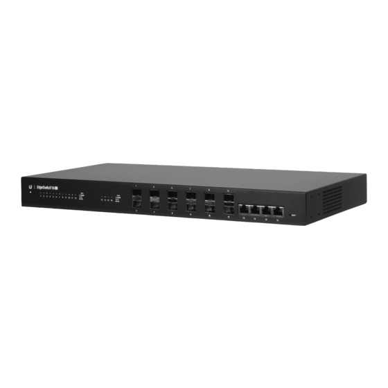 Ubiquiti EdgeSwitch 16 XG Quick Start Manual
