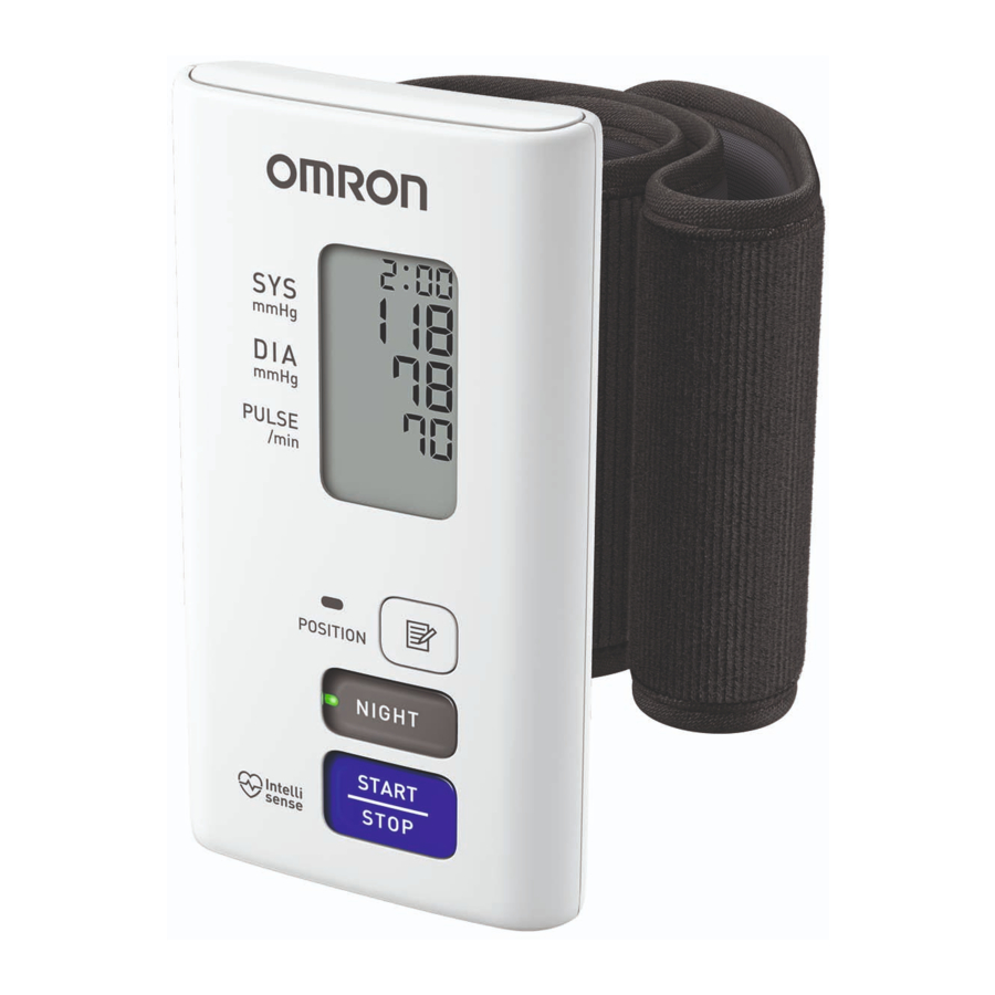 Omron NightView HEM-9601T-E3 Manuals