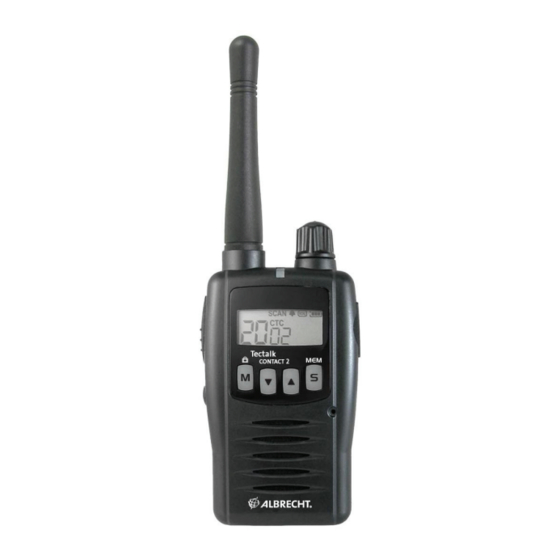 Albrecht PMR 446 Instruction Manual