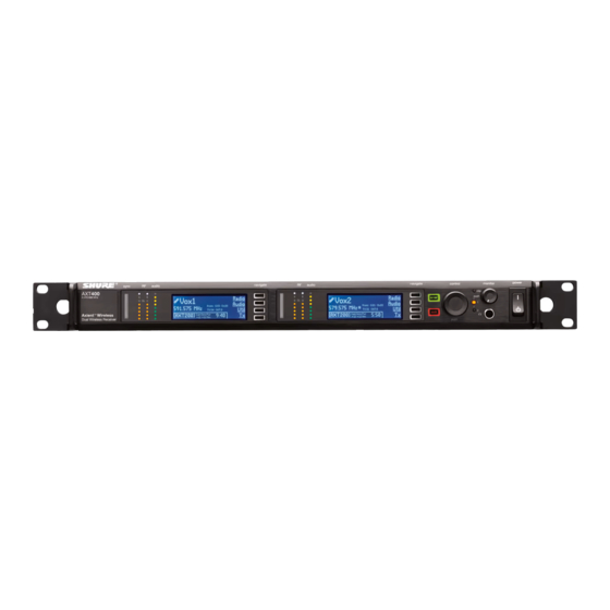 Shure AXIENT AXT400 User Manual