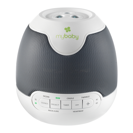 HoMedics Mybaby SoundSpa Lullaby Instruction Manual