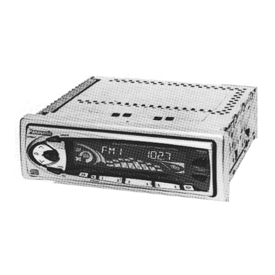 Panasonic CQ-DFX700U Operating Instructions Manual