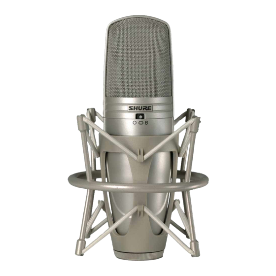 Shure KSM Series Quick Start Manual