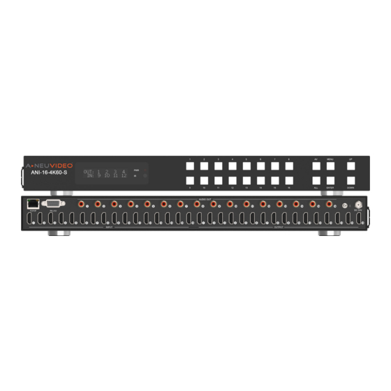 A-Neuvideo ANI-16-4K60-S Instruction Manual