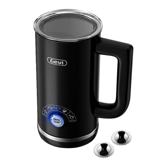 User Manuals: Gevi GEMKA003AB-U Automatic Milk Steamer