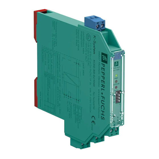 Pepperl+Fuchs KCD2-SLD-Ex1.1045 Instruction Manual