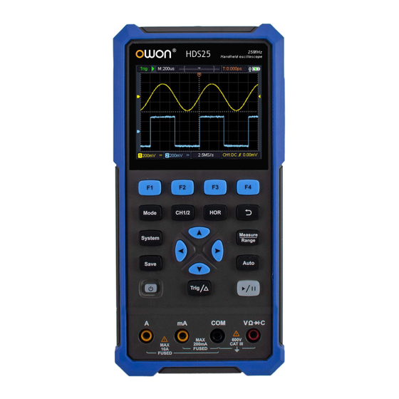 Owon HDS25 User Manual