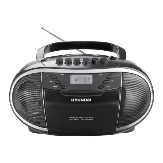 User Manuals: Hyundai TRC 851AU3B Portable MP3 Player
