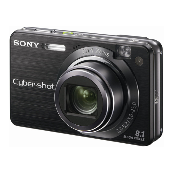 Sony Cyber-shot 3-294-896-12(1) Camera Manuals