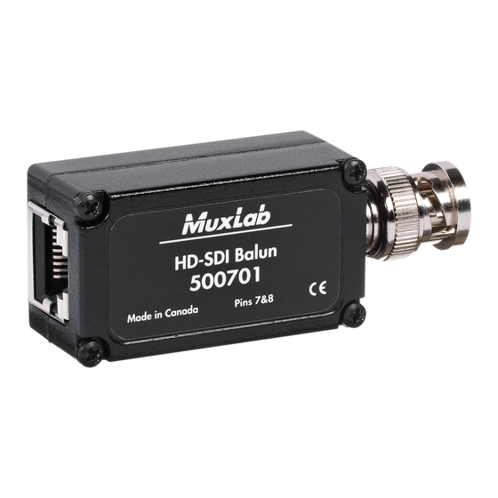 MuxLab 500701 Quick Installation Manual