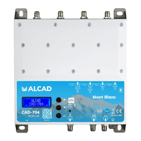 Alcad CAD-704 Manual