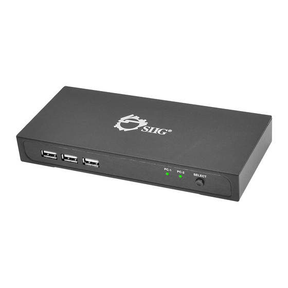 SIIG DisplayPort 2-Port KVM Switch Installation Manual