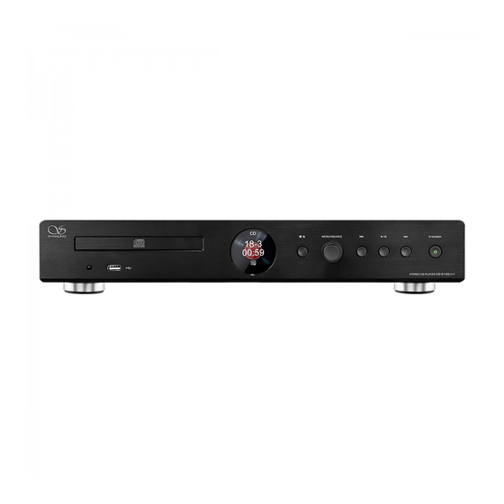 Shanling CD-S100 Quick Start Manual