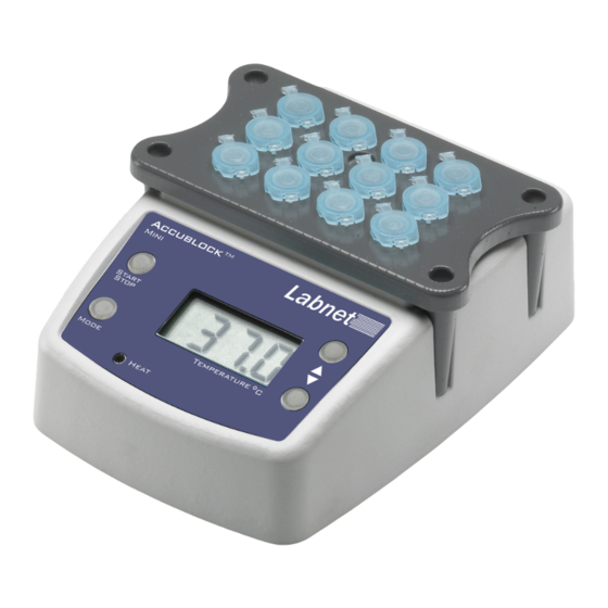 Labnet Accublock D0100 Instruction Manual
