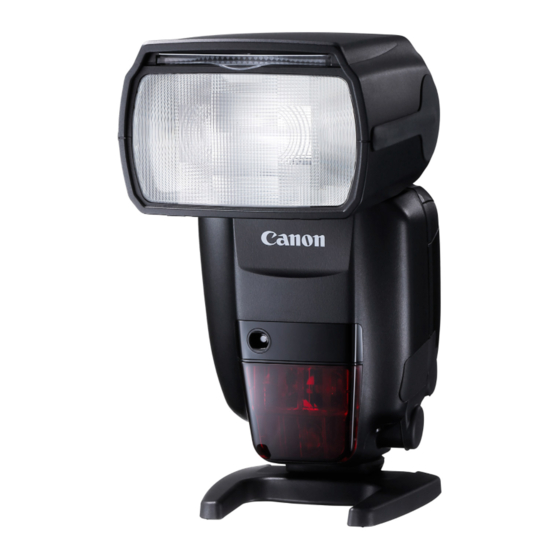 Canon Speedlite 600EX-RT Quick Manual