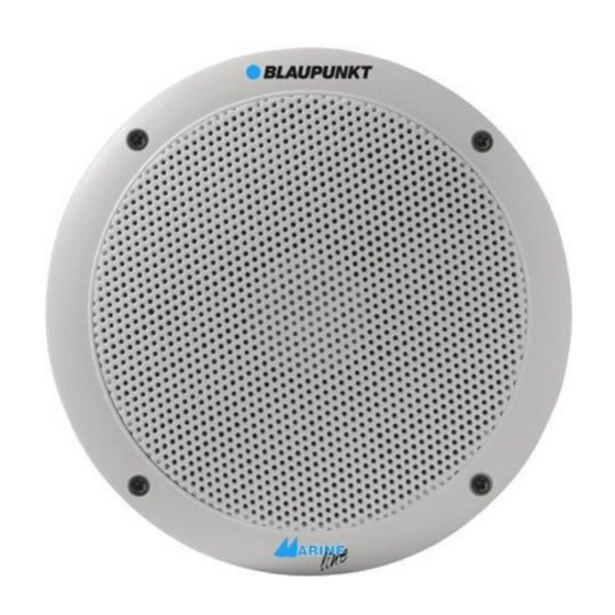 Blaupunkt IC 172 Marine 2-Way Coaxial Installation Instructions Manual