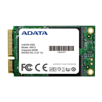 Adata XM13 Manuals