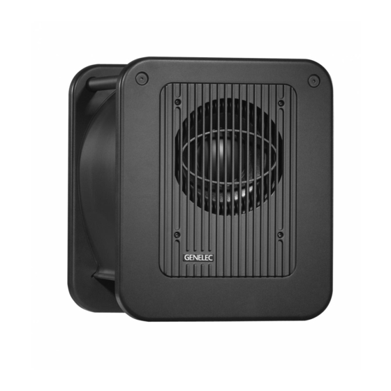 Genelec 7050A Quick Setup Manual