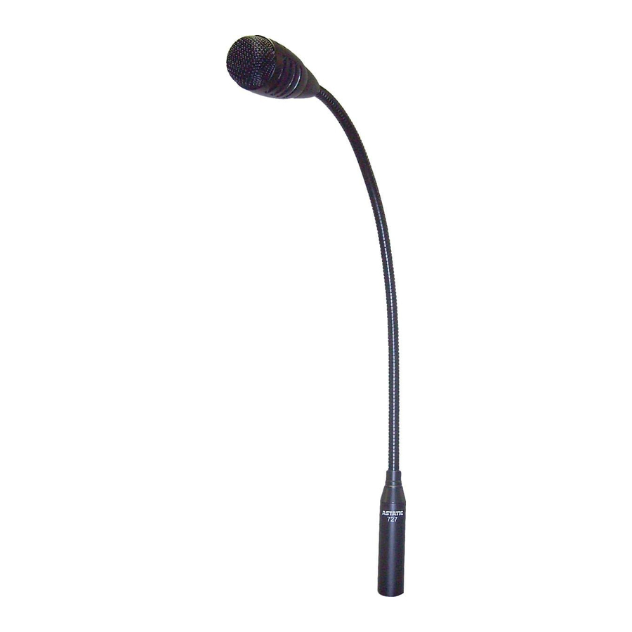 Astatic 727-18 Specification Sheet