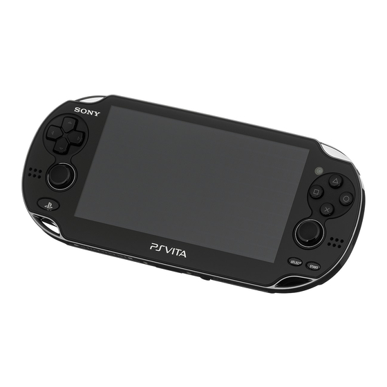 Sony PS Vita PCH-1003 Safety Manual