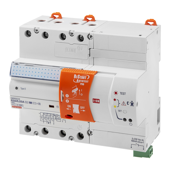 Gewiss RESTART PRO Installation Instructions Manual